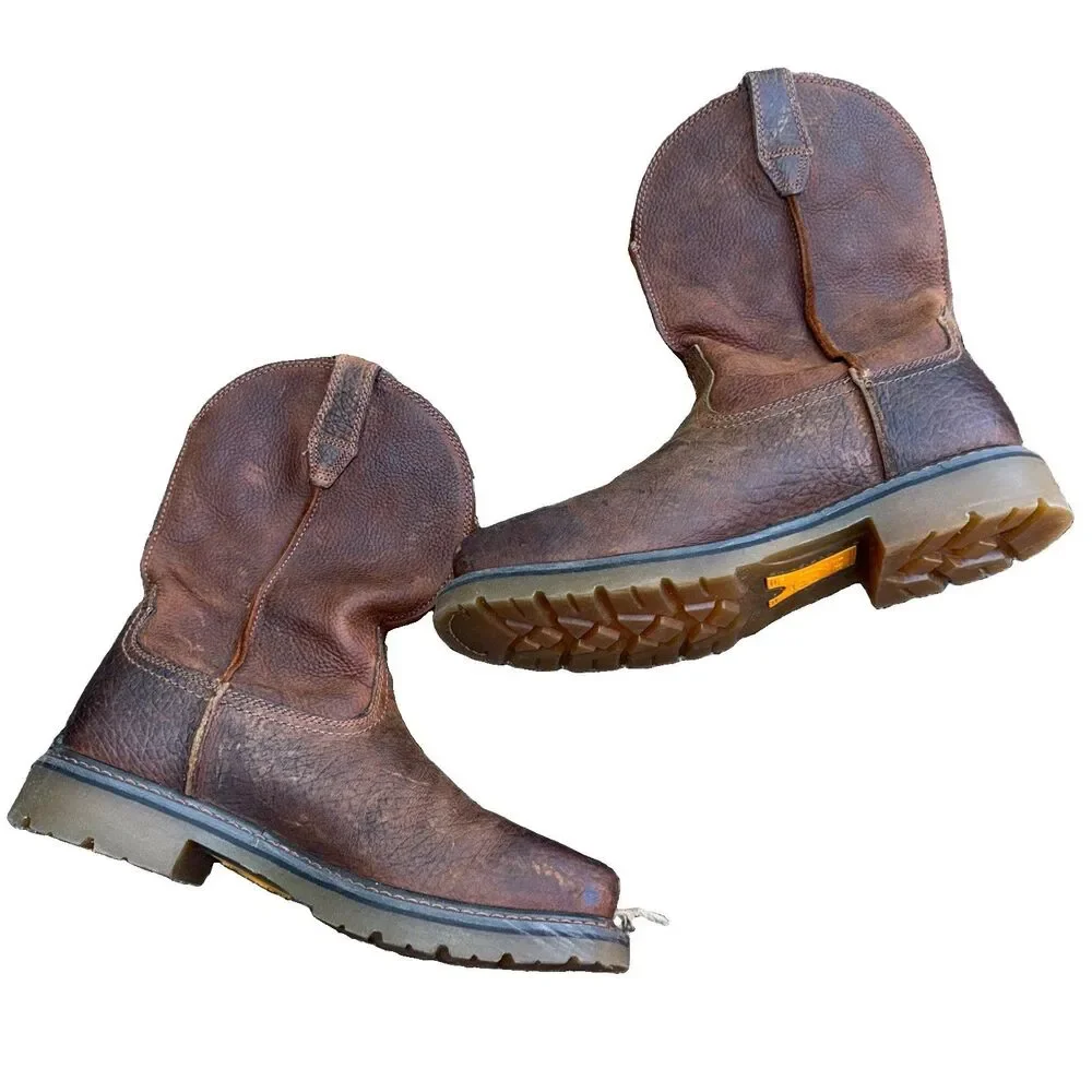 Ariat Rambler Western Boot Brown F2413-11 Leather Square Toe Western Boots 9.5D